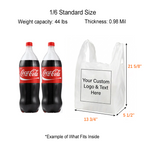 Custom Heavy-Duty Plastic T-Shirt To-go Bags