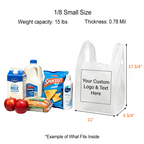 Custom Heavy-Duty Plastic T-Shirt To-go Bags