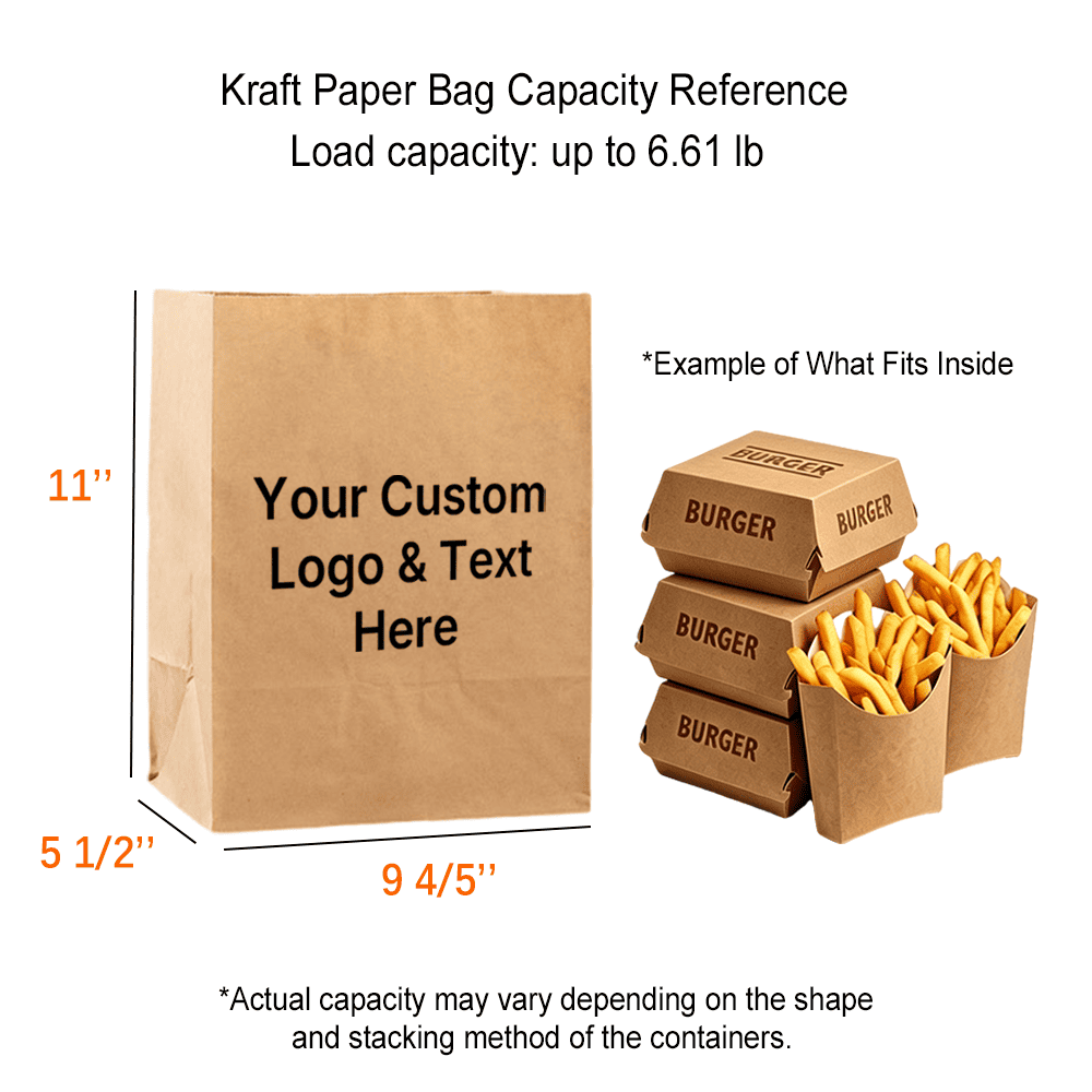 Custom Kraft Paper SOS Bags
