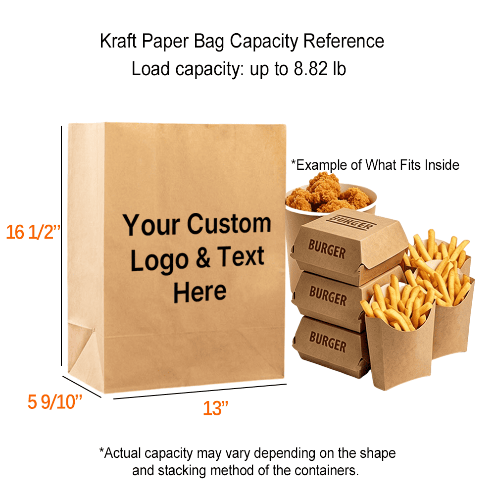 Custom Kraft Paper SOS Bags