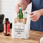 Custom 1/12 X-Small Size Plastic T-Shirt Bags