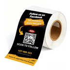 Custom QRBoost Tamper-evident Label Sticker - 500pcs/Roll
