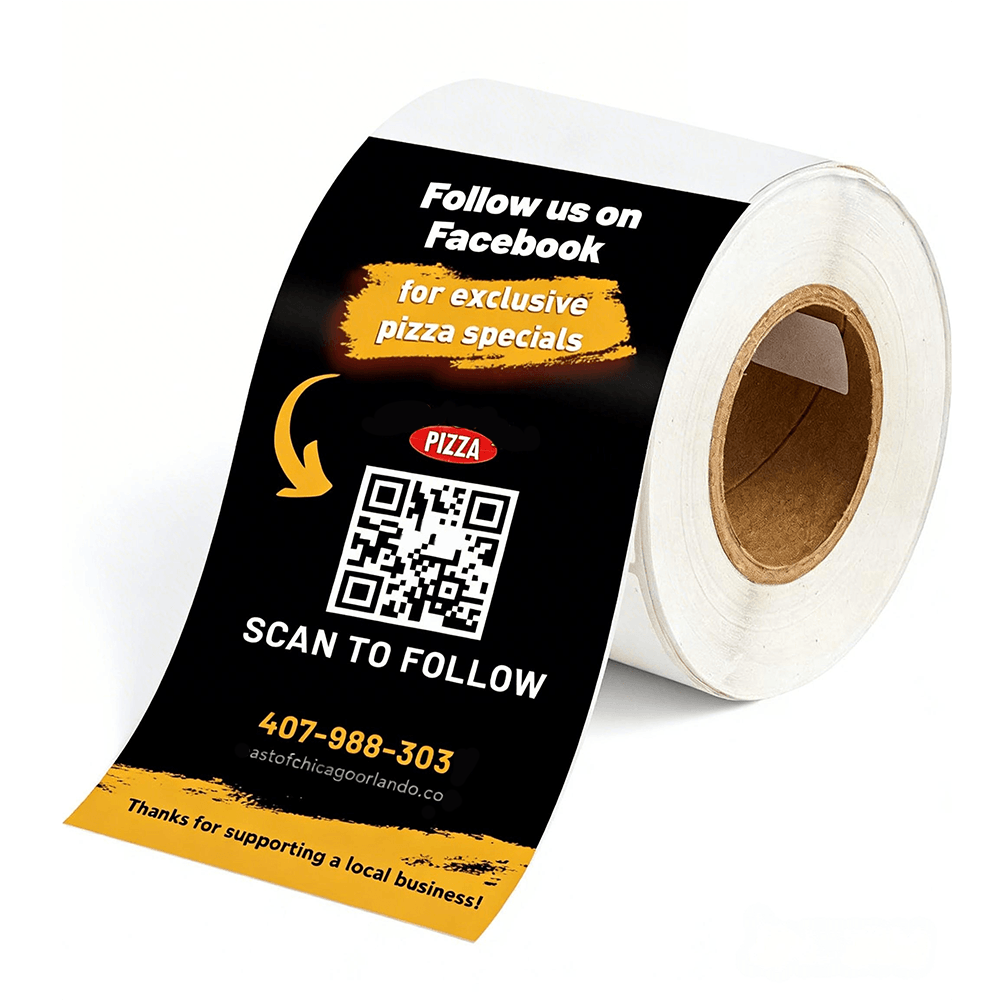Custom QRBoost Tamper-evident Label Sticker - 500pcs/Roll