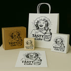Custom Stamp with Ink Pad Set for Food Packaging