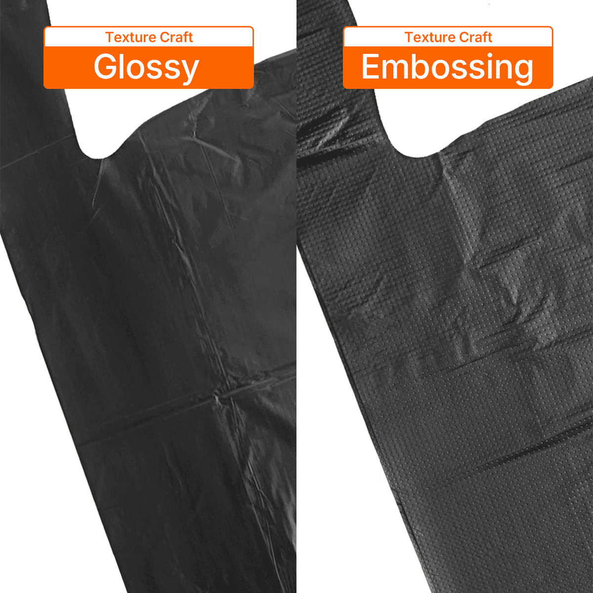 Custom 1/12 X-Small Size 0.78 Mil/20 Microns Plastic T-Shirt Bags